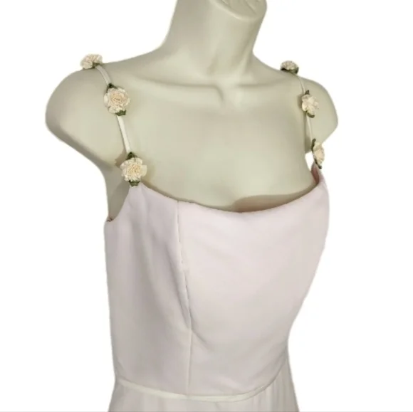 Jordan Dress Prom Y2K Coquette Girl Rose Straps Soft Pink Size 8 - Picture 4 of 16